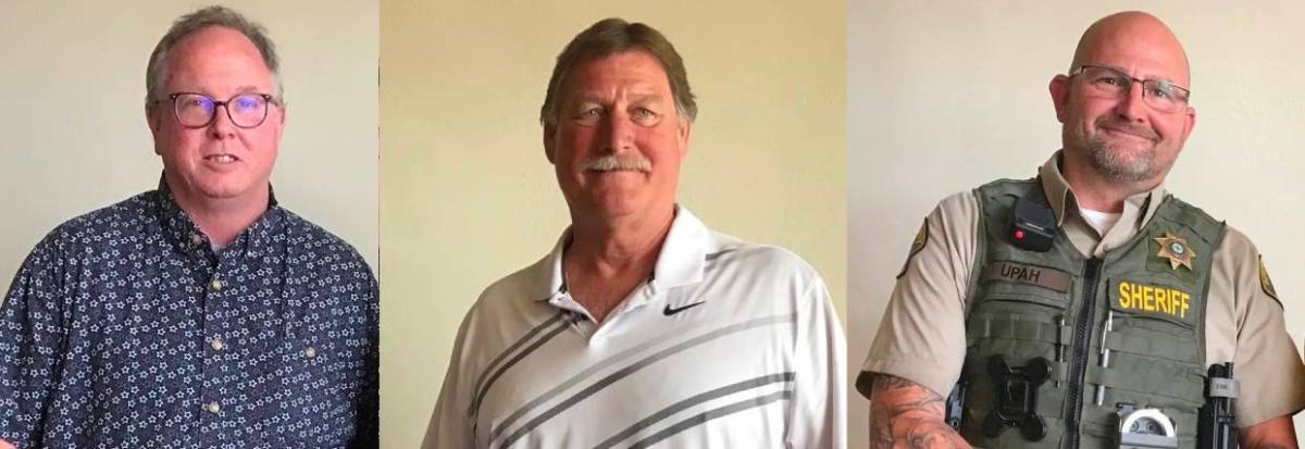 Benton County Candidates for the November Election. For Supervisor seats: Ron Tippett and Bruce Volz. For Sheriff, Dave Upah