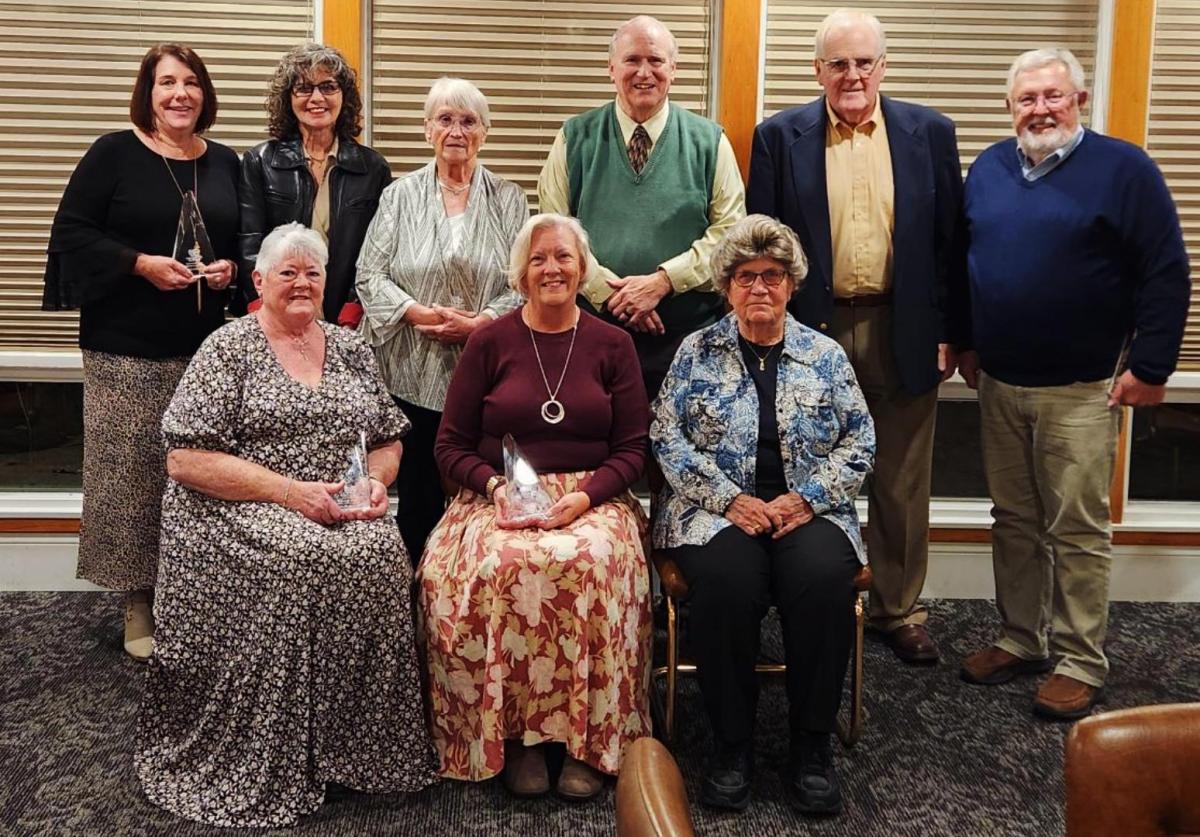 Back Left:  Michele Schoonover, Monica Stark, Barb Parbs, Dick Kerdus, Don Logan, Dave Vermedahl  Front Row:  Terri Buelow, Dawn Stephenson, Jan Roth